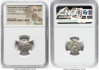 MACEDONIAN KINGDOM. Alexander III the Great (336-323 BC). AR drachm (18mm, 11h). NGC Choice VF. Early posthumous issue of Colophon, 323-319 BC. Head o...