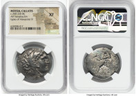 MOESIA. Callatis. Ca. 260-220 BC. AR tetradrachm (32mm, 12h). NGC XF, edge bend. Posthumous issue in the name and types of Alexander III the Great of ...