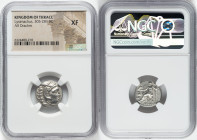 THRACIAN KINGDOM. Lysimachus (305-281 BC). AR drachm (17mm, 12h). NGC XF. Posthumous Alexander type issue of Magnesia, ca. 301-299 BC. Head of Heracle...
