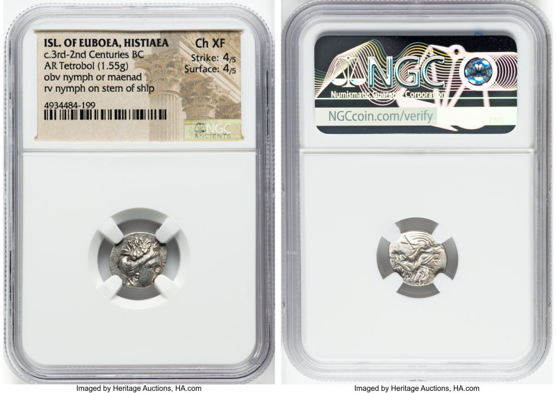 EUBOEA. Histiaea. Ca. 3rd-2nd centuries BC. AR tetrobol. (14mm, 1.55 gm, 10h). N...