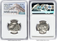 ATTICA. Athens. Ca. 440-404 BC. AR tetradrachm (24mm, 17.21 mm, 12h). NGC Choice AU 5/5 - 4/5. Mid-mass coinage issue. Head of Athena right, wearing e...