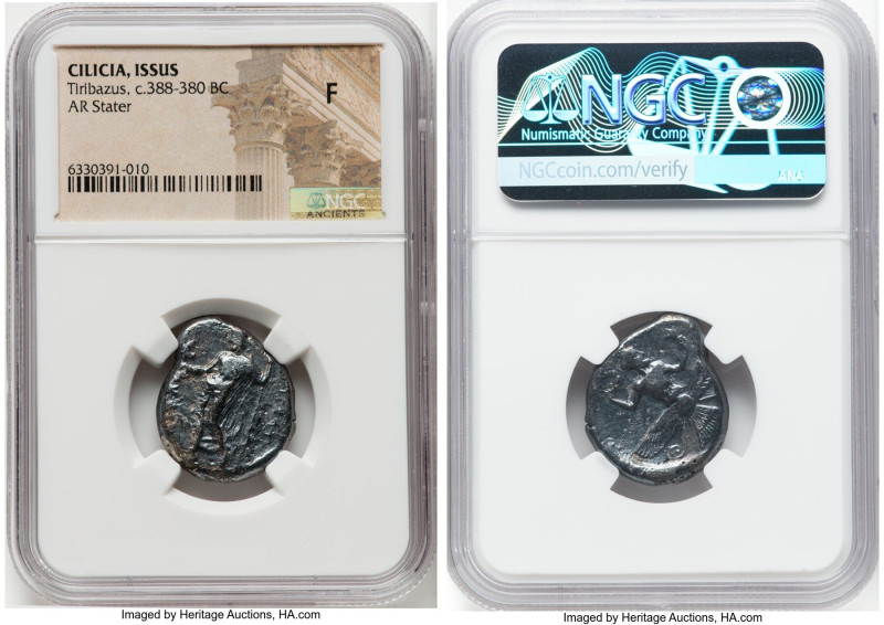 CILICIA. Issus. Tiribazus, as Satrap (ca. 388-380 BC). AR stater (23mm, 11h). NG...