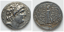 SELEUCID KINGDOM. Antiochus VII Euergetes (Sidetes) (138-129 BC). AR tetradrachm (30mm, 16.50 gm, 12h). Choice Fine. Antioch on the Orontes. Diademed ...