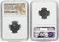 Cnaeus Pompeius Junior (46-45 BC). AR denarius (20mm, 3.98 gm, 5h). NGC Choice XF 4/5 - 3/5. Uncertain mint in Spain (Corduba), summer 46 BC-spring 45...