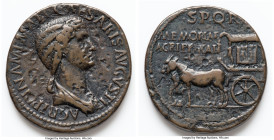 Agrippina Senior (died AD 33). AE Paduan sestertius (34mm, 19.93 gm, 5h). Choice Fine. Italy, 17th-18th centuries AD, Paduan imitation of Rome, ca. AD...