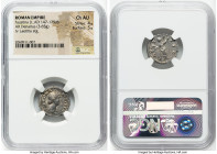 Faustina Junior (AD 147-175/6). AR denarius (18mm, 3.65 gm, 5h). NGC Choice AU 4/5 - 5/5. Rome. FAVSTINA-AVGVSTA, draped bust of Faustina Junior right...
