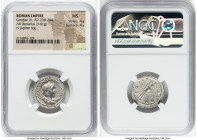 Gordian III, as Augustus (AD 238-244). AR denarius (21mm, 3.61 gm, 1h). NGC MS 4/5 - 4/5. Rome, AD 241-243. IMP GORDIANVS PIVS FEL AVG, laureate, drap...