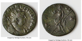 ROMANO-BRITISH EMPIRE. Carausius (AD 286/7-293). AE antoninianus (20mm, 4.01 gm, 6h). Fine, die shift Uncertain British mint. IMP CARAVSIVS P F AVG, r...