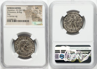 Diocletian (AD 284-305). BI follis or nummus (28mm, 8.05 gm, 6h). NGC MS 4/5 - 4/5, Silvering. Trier, 1st officina, AD 303-305. IMP DIOCLETIANVS AVG, ...