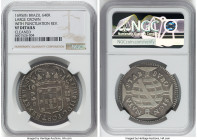 Pedro II 3-Piece Lot of Certified Assorted 640 Reis NGC, 1) "Large Crown with Punctuation Reverse" 640 Reis 1695-(B) - VF Details (Cleaned), Bahia min...