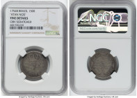 Jose I 3-Piece Lot of Certified Assorted Multiple Reis NGC, 1) 150 Reis 1754-R - Fine Details (Obverse Scratched), KM185, LMB-253a. "ATAN NGIS' 2) 300...