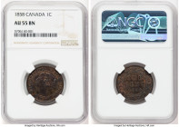 Victoria "Broken Vine" Cent 1858 AU55 Brown NGC, London mint, KM1. Medallic rotation, broken vine. HID09801242017 © 2022 Heritage Auctions | All Right...