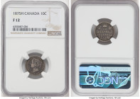 Victoria 10 Cents 1875-H F12 NGC, Heaton mint, KM3. One of the major key dates in this series. HID09801242017 © 2022 Heritage Auctions | All Rights Re...