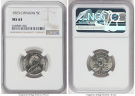 George V 5 Cents 1923 MS63 NGC, Ottawa mint, KM29. HID09801242017 © 2022 Heritage Auctions | All Rights Reserved