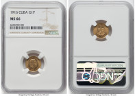Republic gold Peso 1916 MS66 NGC, KM16. HID09801242017 © 2022 Heritage Auctions | All Rights Reserved