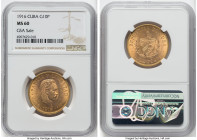 Republic gold 10 Pesos 1916 MS60 NGC, Philadelphia mint, KM20, Fr-3. Ex. GSA Sale HID09801242017 © 2022 Heritage Auctions | All Rights Reserved