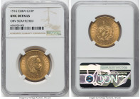 Republic gold 10 Pesos 1916 UNC Details (Obverse Scratched) NGC, KM20. HID09801242017 © 2022 Heritage Auctions | All Rights Reserved