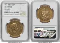 Republic gold 20 Pesos 1915 AU Details (Cleaned) NGC, KM21. HID09801242017 © 2022 Heritage Auctions | All Rights Reserved