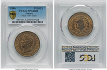 Louis Philippe I bronze Specimen Essai 10 Centimes 1846 SP64 Red and Brown PCGS, Maz-1149. By Barre. HID09801242017 © 2022 Heritage Auctions | All Rig...