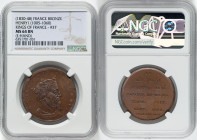 Louis Philippe I bronze "Kings of France - Henry I (1005-1060)" Medal ND (1830-1848) MS64 Brown NGC, Paris mint. Edge: Hand. By Caque. Crowned bust ri...