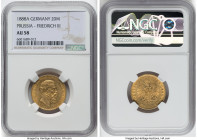 Prussia. Friedrich III gold 20 Mark 1888-A AU58 NGC, Berlin mint, KM515, J-248. HID09801242017 © 2022 Heritage Auctions | All Rights Reserved
