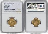 Papal States. Gregory XVI gold Doppia Anno III (1834)-B UNC Details (Cleaned) NGC, Rome mint, KM1103. HID09801242017 © 2022 Heritage Auctions | All Ri...