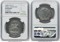 Venice. Revolutionary 5 Lire 1848-V AU Details (Cleaned) NGC, Venice mint, KM804. Mintage: 11,000. HID09801242017 © 2022 Heritage Auctions | All Right...