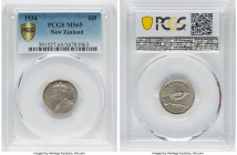 George V 6 Pence 1934 MS65 PCGS, KM2. HID09801242017 © 2022 Heritage Auctions | All Rights Reserved