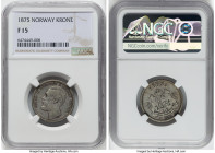 Oscar II Krone 1875-ST F15 NGC, KM741. HID09801242017 © 2022 Heritage Auctions | All Rights Reserved