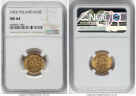 Republic gold 10 Zlotych 1925-(w) MS64 NGC, Warsaw mint, KM-Y32. HID09801242017 © 2022 Heritage Auctions | All Rights Reserved