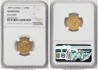 Republic gold 1/2 Pond 1897 AU Details (Cleaned) NGC, Pretoria mint, KM9.2, Fr-3. HID09801242017 © 2022 Heritage Auctions | All Rights Reserved