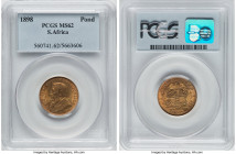 Republic gold Pond 1898 MS62 PCGS, Pretoria mint, KM10.2, Fr-2. HID09801242017 © 2022 Heritage Auctions | All Rights Reserved