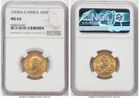 George V gold Sovereign 1929-SA MS63 NGC, Pretoria mint, KM-A22, S-4005. HID09801242017 © 2022 Heritage Auctions | All Rights Reserved