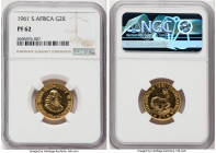 Republic gold Proof 2 Rand 1961 PR62 NGC, Pretoria mint, KM64. Mintage: 3,932. HID09801242017 © 2022 Heritage Auctions | All Rights Reserved
