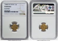 Charles III gold 1/2 Escudo 1786 M-DV VF Details (Cleaned) NGC, Madrid mint, KM425.1. HID09801242017 © 2022 Heritage Auctions | All Rights Reserved