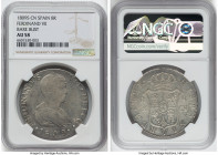Ferdinand VII 8 Reales 1809 S-CN AU58 NGC, Seville mint, KM451. Draped bust with bare head. HID09801242017 © 2022 Heritage Auctions | All Rights Reser...