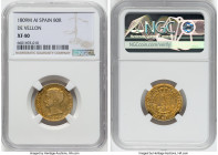 Joseph Napoleon gold "De Vellon" 80 Reales 1809 M-AI XF40 NGC, Madrid mint, KM542, Cal-47. HID09801242017 © 2022 Heritage Auctions | All Rights Reserv...