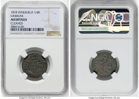 Caracas. Republic 1/4 Real 1818 AU Details (Cleaned) NGC, KM-C2. HID09801242017 © 2022 Heritage Auctions | All Rights Reserved