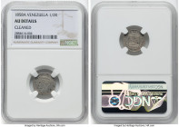 Republic 1/2 Real 1858-A AU Details (Cleaned) NGC, Paris mint, KM-Y8. HID09801242017 © 2022 Heritage Auctions | All Rights Reserved