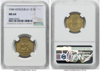 Republic 12-1/2 Centimos 1944-(d) MS64 NGC, Denver mint, KM-Y30. HID09801242017 © 2022 Heritage Auctions | All Rights Reserved