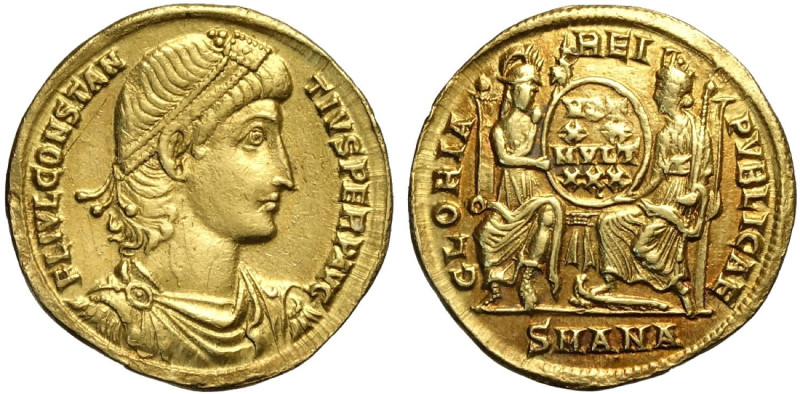 Romane Imperiali, Costanzo II (337-361), Solido (Antiochia), Coe-108 RIC-83, Au ...