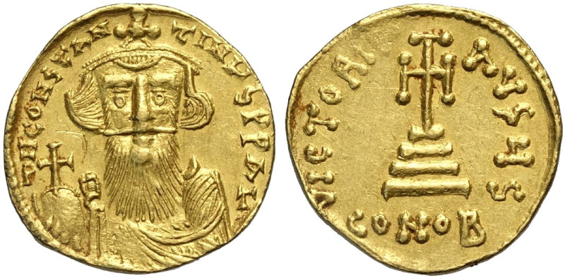 Bizantine, Costante II (641-668), Solido (Costantinopoli), Sear-956 Ratto-1514/1...