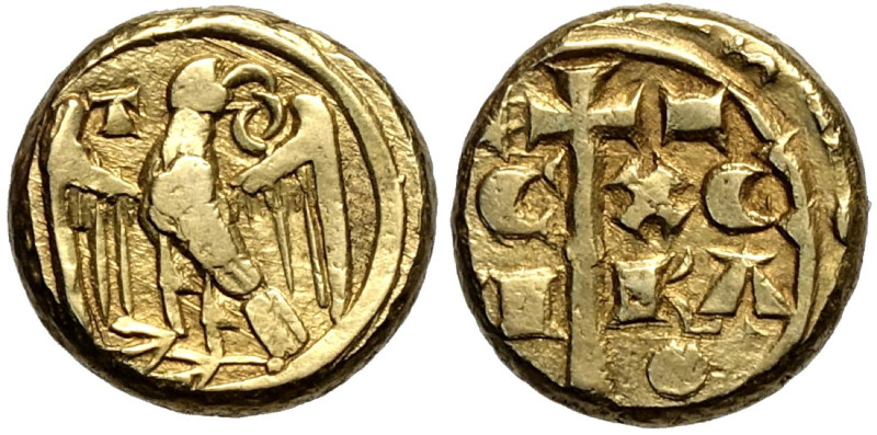 Messina, Manfredi (1258-1266), Multiplo di Tarì, Spa-180 MIR-130, Rara Au mm 11 ...