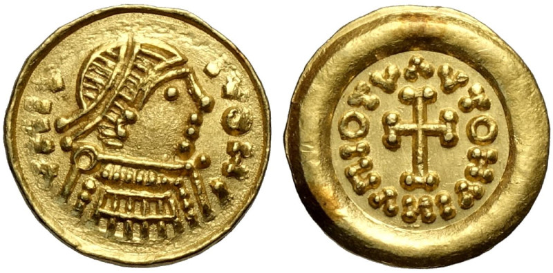 Barbariche, Longobardi, Anonime dei Longobardi (sec. VII), Tremisse, Rara Au mm ...