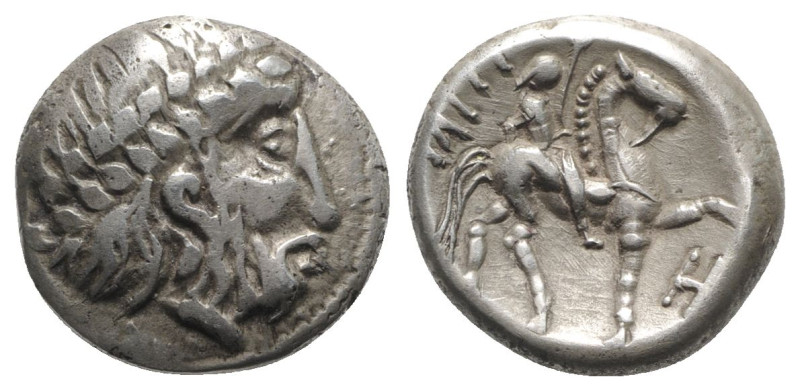 Celtic, Eastern Europe, imitating Philip II of Macedon, c. 3rd century BC. AR Te...