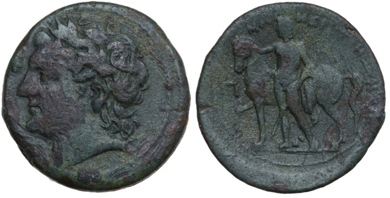 Sicily, Messana, The Mamertinoi, c. 220-200 BC. Æ Pentonkion (27mm, 10.78g). Lau...