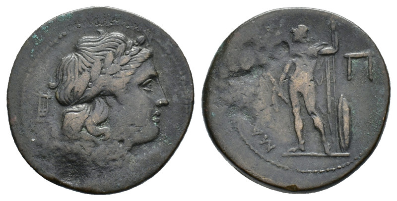 Sicily, Messana. The Mamertinoi, after 210 BC. Æ Pentonkion (25.5mm, 8.32g). Lau...