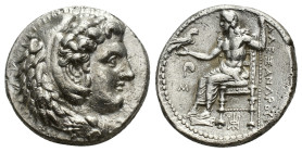 Kings of Macedon, Alexander III ‘the Great’ (336-323 BC). AR Tetradrachm (26mm, 17.02g). Babylon, c. 324/3 BC. Head of Herakles r., wearing lion skin....
