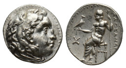 Kings of Macedon, time of Philip III - Lysimachos, c. 323-280 BC. AR Drachm (18mm, 4.32g). In the name and types of Alexander III. Uncertain mint in w...