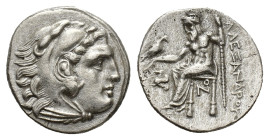Kings of Macedon, Antigonos I Monophthalmos (Strategos of Asia, 320-306/5 BC, or king, 306/5-301 BC). AR Drachm (18mm, 4.14g). In the name and types o...